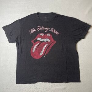 The Rolling Stones Graphic T Shirt Charcoal Gray 3X Band Tee